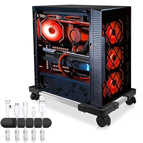 Seloom PC-Ständer, Computer-Tower-Ständer, verstellbarer mobiler CPU-Ständer, Desktop-PC-Gehäuse, Turm-Ständer mit rollenden Lenkrollen, PC-Erhöhung passend für die meisten Gaming-PCs unter dem Seloom PC-Ständer, Computer-Tower-Ständer, verstellbarer mobiler CPU-Ständer, Desktop-PC-Gehäuse, Turm-Ständer mit rollenden Lenkrollen, PC-Erhöhung passend für die meisten Gaming-PCs unter dem von Seloom