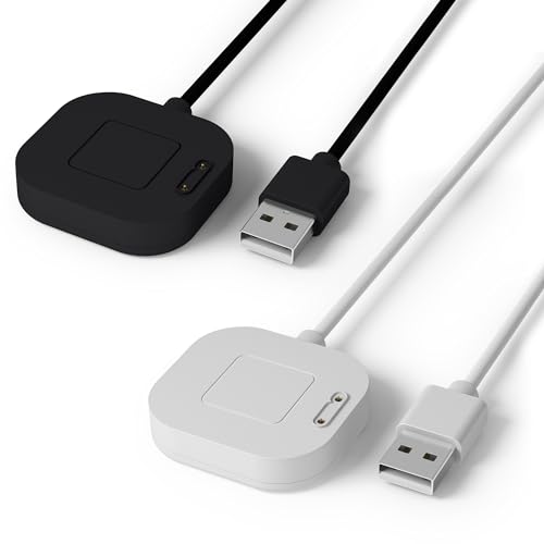 Seltureone 2 Stück Magnetisches USB-Ladekabel Kompatibel für Xplora X6 Play, Tragbares Magnetisches SmartWatch USB-Ladekabel Ersatz für Xplora Kinder Smartwatches – Schwarz/Weiß von Seltureone