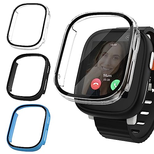 Seltureone 3 Stück Hülle für Xplora X6 Play Panzer Schutz Glas Schutzhülle, Hard PC 360° Rundum Anti Kratz Anti Staub HD Ultradünne Schutzhülle für Xplora X6 Play Kinder - Transparent/Schwarz/Blau Seltureone 3 Stück Hülle für Xplora X6 Play Panzer Schutz Glas Schutzhülle, Hard PC 360° Rundum Anti Kratz Anti Staub HD Ultradünne Schutzhülle für Xplora X6 Play Kinder - Transparent/Schwarz/Blau von Seltureone