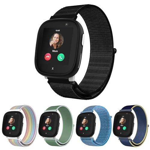 Seltureone 5 Stück Nylon-Armband für Kinder, kompatibel für Xplora X6 Play, Bequemer, Atmungsaktiver, wasserdichte Riemen für Kinder, Einfach zu Tragen von Seltureone