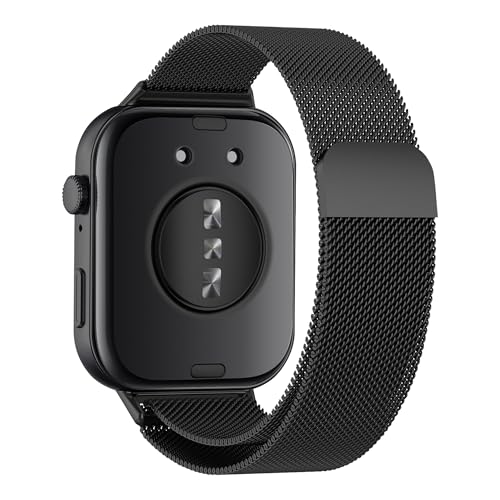 Seltureone Edelstahl Armband Kompatibel für Huawei Watch Fit 3, Milanese Loop Metall Magnetisch Armbänder Uhrenarmband Ersatzbänder - Schwarz von Seltureone