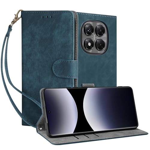 Seltureone Handyhülle Kompatibel für Xiaomi Redmi Note 14 Pro 5G/ Note 14 Pro Plus 5G, Premium PU Leder Hülle, Klappbar Flip Stoßfeste, Klapphülle mit Tasche Magnet Kartenfach Standfunktion - Blau Seltureone Handyhülle Kompatibel für Xiaomi Redmi Note 14 Pro 5G/ Note 14 Pro Plus 5G, Premium PU Leder Hülle, Klappbar Flip Stoßfeste, Klapphülle mit Tasche Magnet Kartenfach Standfunktion - Blau von Seltureone