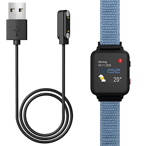 Seltureone Magnetisches USB-Ladekabel Kompatibel für ANIO 5, Tragbares Magnetisches SmartWatch USB-Ladekabel Ersatz für ANIO Kinder Smartwatches – schwarz von Seltureone