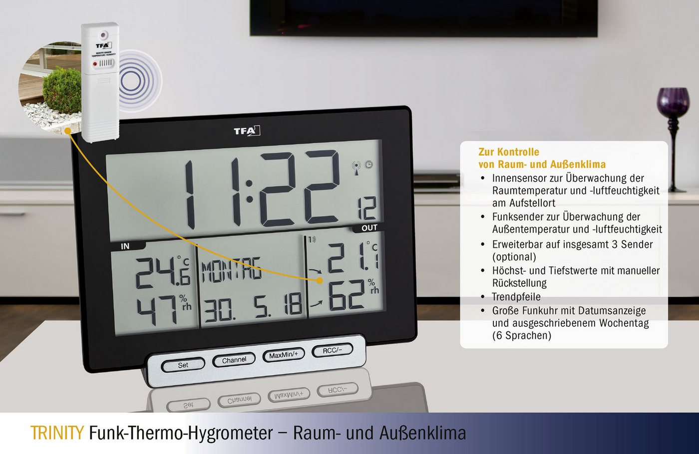 Selva Technik Außensender für Funk-Wetterstation 356208 Wetterstation von Selva Technik