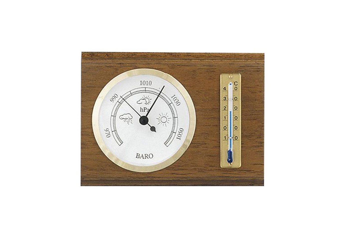 Selva Technik Baro- und Thermometer Mahagoni Wetterstation von Selva Technik