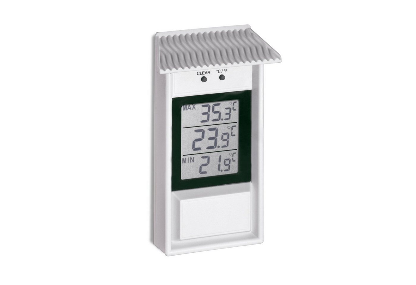 Selva Technik Max.-Min.-Thermometer für drinnen und draußen, weiß Wetterstation von Selva Technik
