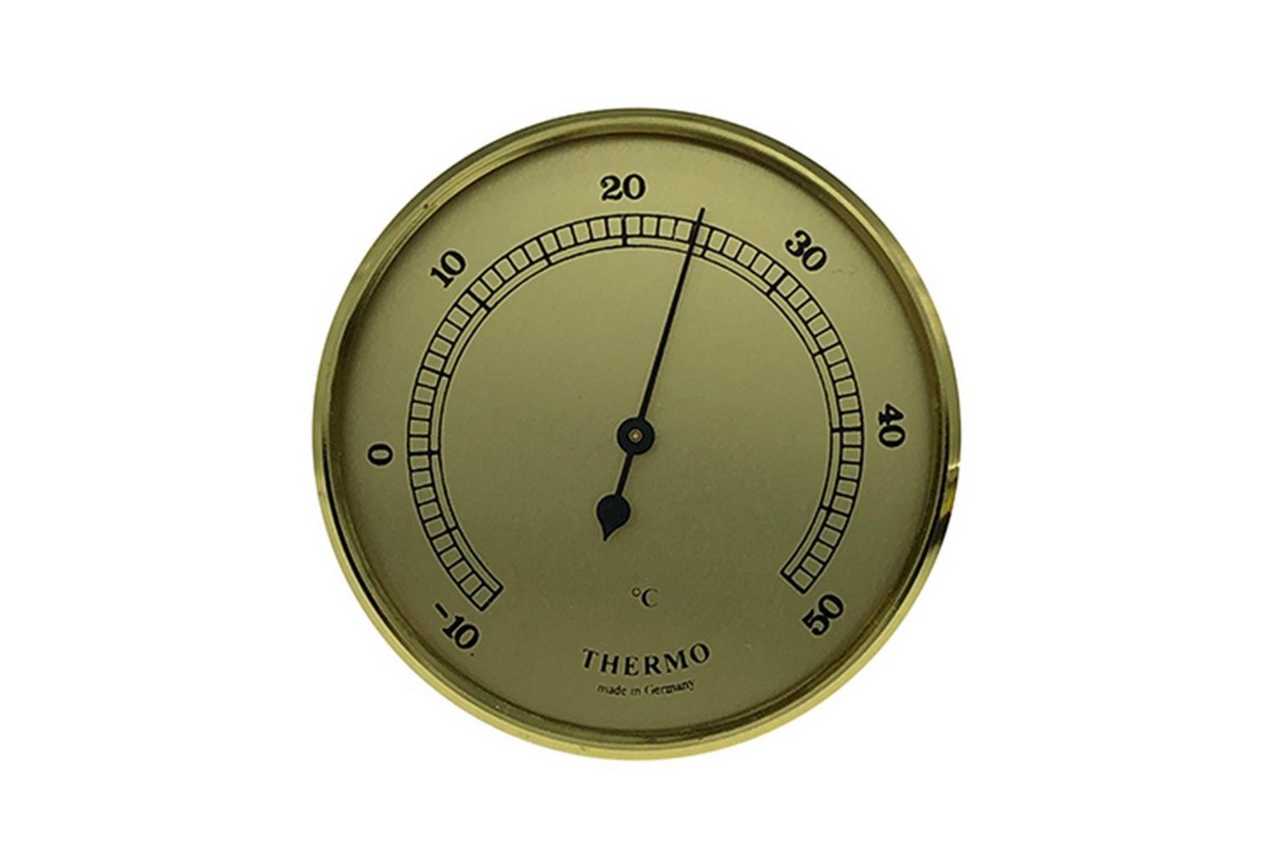 Selva Technik Thermometer Einbau-Wetterinstrument Ø 65mm, gold Wetterstation von Selva Technik