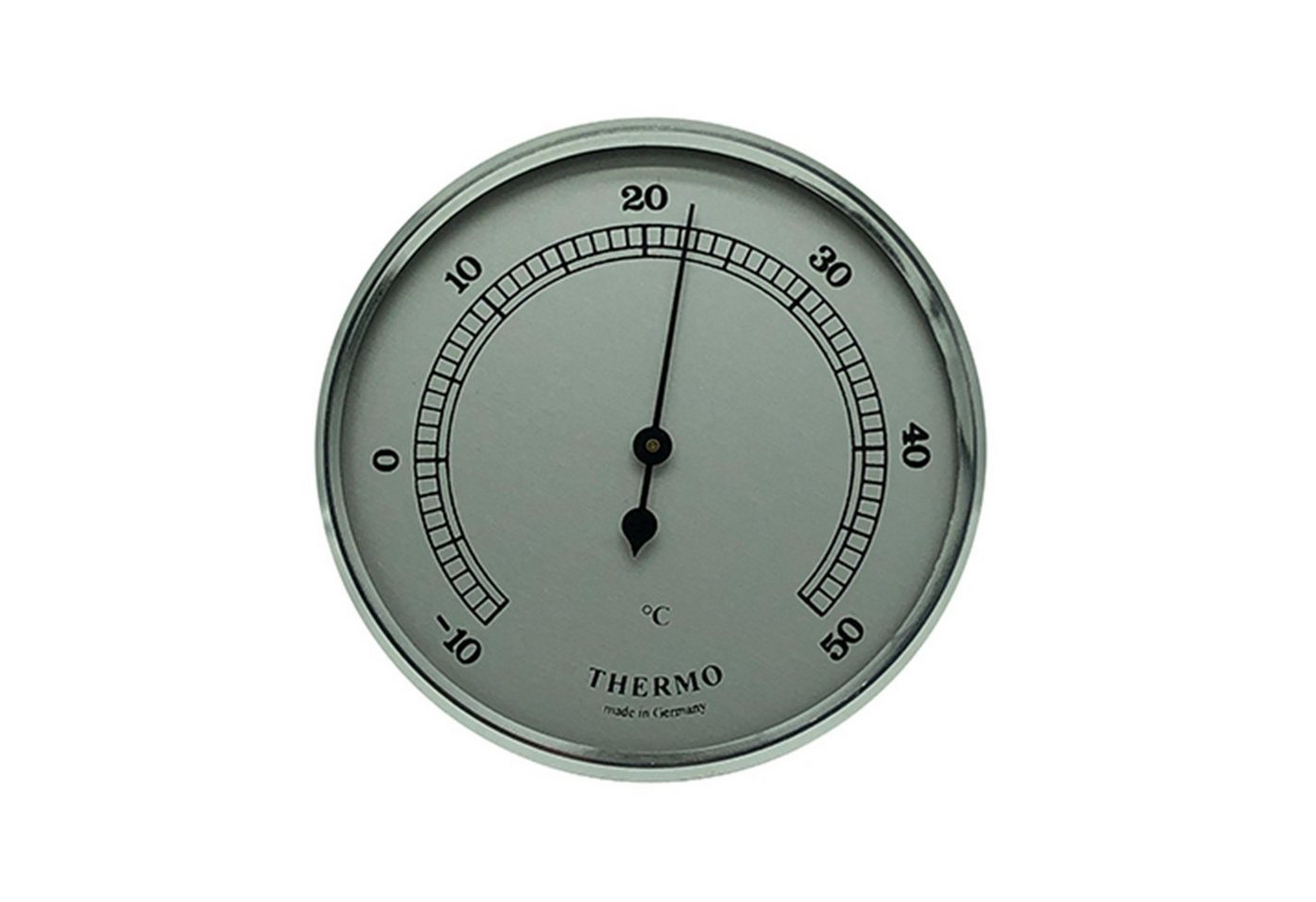 Selva Technik Thermometer Einbau-Wetterinstrument Ø 65mm, silber Wetterstation von Selva Technik