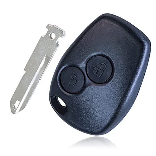 2 Tasten Schluessel Gehaeuse Klappschluessel Fernbedienung Autoschluessel mit Klinge für Renault Clio Kangoo Megane Laguna Modus Dacia Twingo von Selyse
