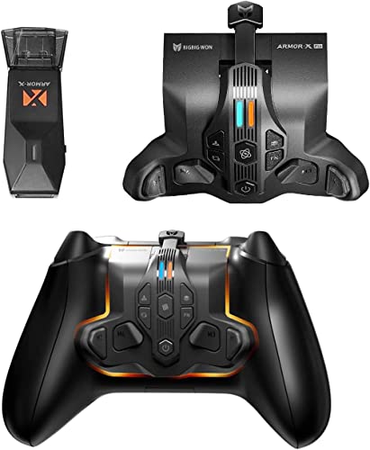 Paddles für Xbox Series S/X Controller,Rücktasten Ansatzstück mit 4 Paddeln kompatibel mit Xbox Series S/X/Xbox One/Switch/PS4/PC，Unterstützt/Turbo Funktion/Memory Funktion/Audio Buchse von Semaiki