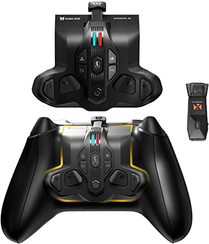 Paddles für Xbox Series S/X Controller,Rücktasten Ansatzstück mit 4 Paddeln kompatibel mit Xbox Series S/X/Xbox One/Switch/PS4/PC，Unterstützt/Turbo Funktion/Memory Funktion/Audio Buchse von Semaiki