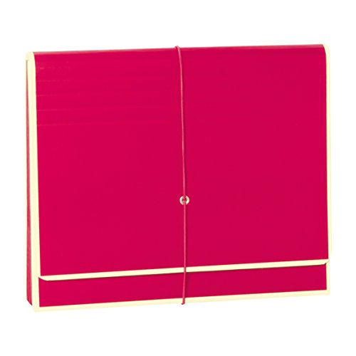 Semikolon 351981 Akkordeon mit Gummiverschluss A4 – Fächer-Mappe, Dokumenten-Sammler, 32 x 27,5 cm – pink rosa von Semikolon