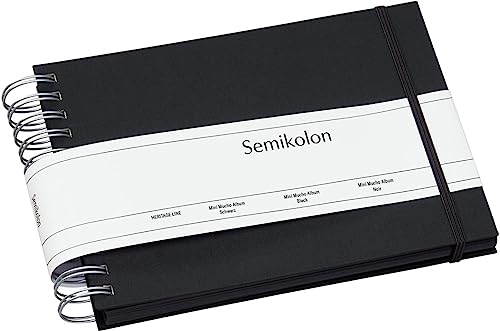 Semikolon 352982 Spiral Album Mini Mucho - 25x16 cm - Fotoalbum, 90 Seiten schwarz, Fotobuch, black schwarz Semikolon 352982 Spiral Album Mini Mucho - 25x16 cm - Fotoalbum, 90 Seiten schwarz, Fotobuch, black schwarz von Semikolon