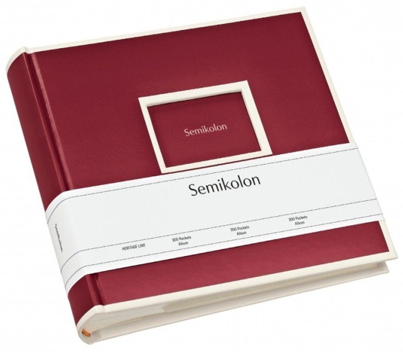 Semikolon Fotoalbum 200 Pockets Album 351134 burgundy von Semikolon