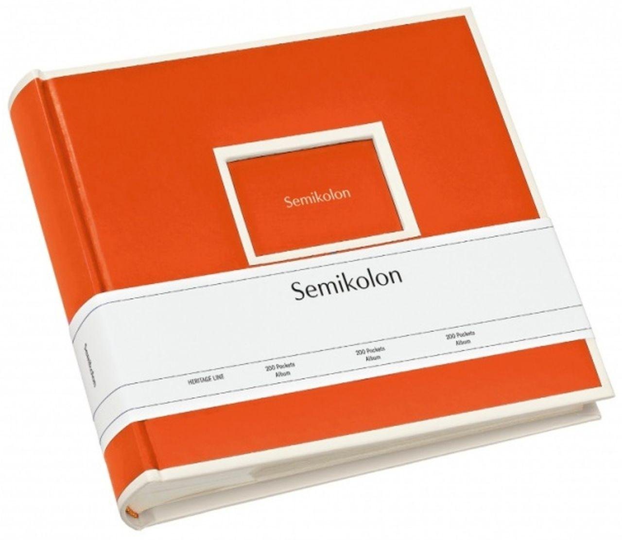 Semikolon Fotoalbum 200 Pockets Album 351142 orange von Semikolon