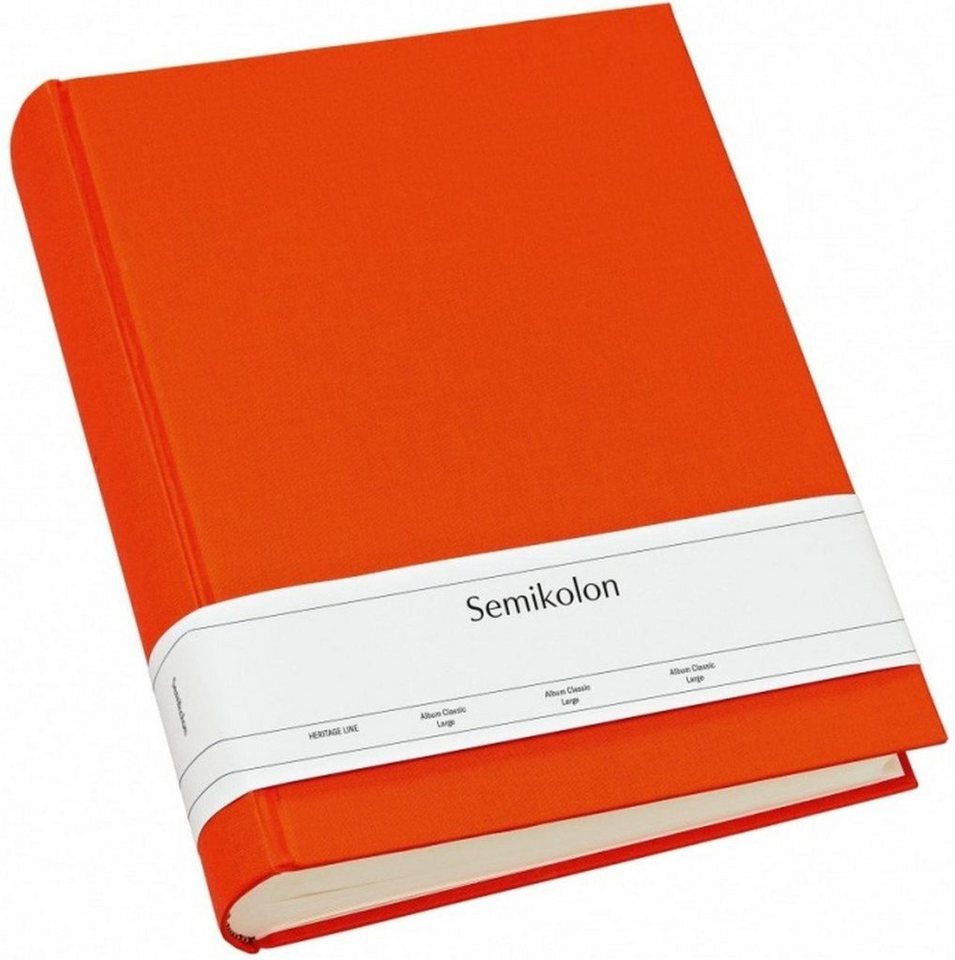 Semikolon Fotoalbum Album 351033 Classic Large orange von Semikolon