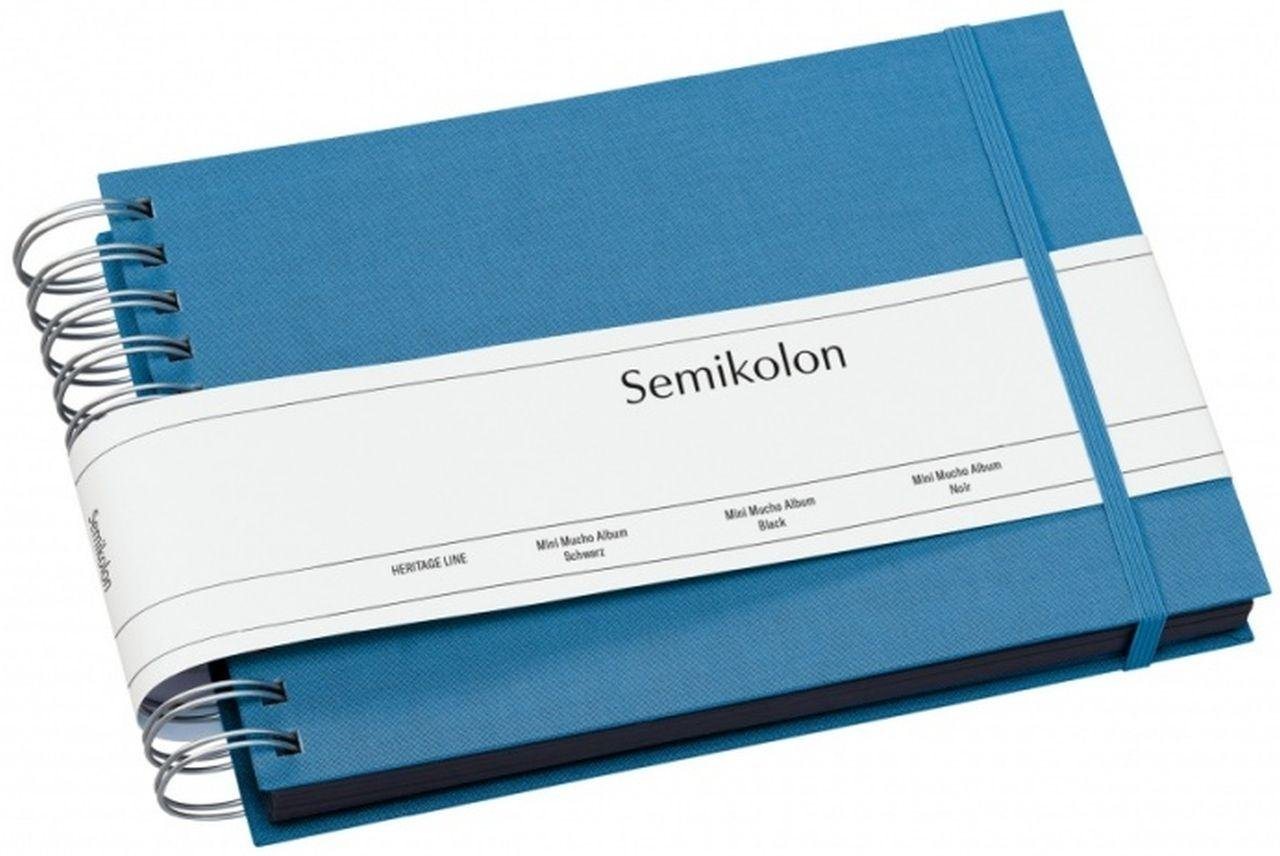 Semikolon Fotoalbum Mini Mucho 357550 Album black azzurro von Semikolon