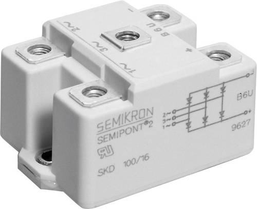 Semikron SKB60/16 Brückengleichrichter G17 1600V 67A Einphasig von Semikron