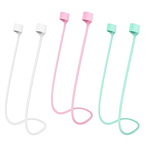 3PCS Magnetische Anti Verlust Bänder, Sport Ohrhörer Lanyard Strap Weiches Silikon Anti Verlust Bänder Kompatibel mit AirPods 3/2/1 von Seminer