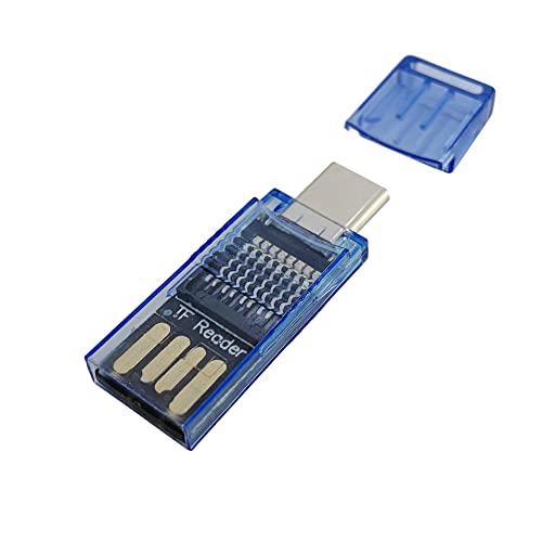 SD Kartenleser, Seminer USB C USB A Micro SD Kartenleser OTG Adapter Type-C Speicherkartenleser für TF, Micro SD, Micro SDXC, Micro SDHC Karte für PC, Galaxy, Driving Recorder (Blau) von Seminer