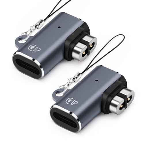 Seminer Lightning Ladeadapter für Shokz Kopfhörer (2er Pack), Magnetischer Ladeadapter für Aftershokz Kopfhörer Ladegerät Kompatibel mit Shokz Aeropex, OpenRun/Pro, OpenRun Mini, OpenComm von Seminer