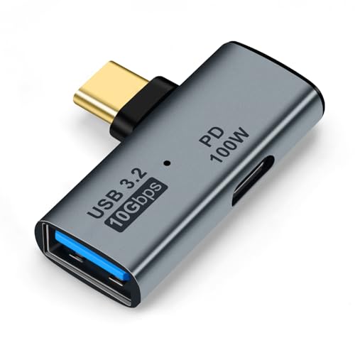 Seminer USB C OTG Adapter, Typ C 100W PD Ladegerät und USB 3.0 Splitter Ladegerät Kompatibel für iPhone 15 Pro Max, Google TV Chromecast 2020, MacBook, Samsung Galaxy S22/S23 von Seminer