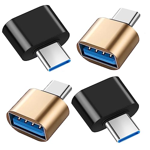 Seminer USB C auf USB OTG Adapter (4er Pack), Typ-C auf USB A 3.0 Adapter Kompatibel mit MacBook, Samsung Galaxy und Typ-C Geräten von Seminer