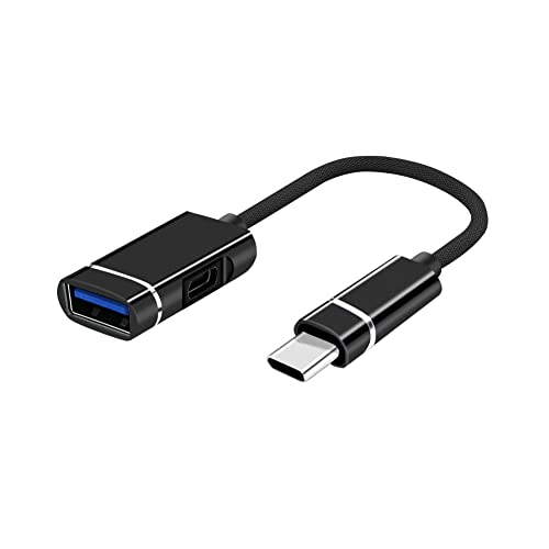USB C auf USB 3.0 Adapter, Seminer Dual Port OTG Adapterkabel Typ-C Hub Ausgang USB 3.0 Buchse & USB-C Ladeanschluss Typ C Stecker Adapter Kompatibel mit MacBook Pro 2020, Samsung Galaxy S20, Mehr USB C auf USB 3.0 Adapter, Seminer Dual Port OTG Adapterkabel Typ-C Hub Ausgang USB 3.0 Buchse & USB-C Ladeanschluss Typ C Stecker Adapter Kompatibel mit MacBook Pro 2020, Samsung Galaxy S20, Mehr von Seminer