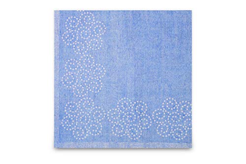 Semy Spunlace-Serviette, Rosalia, 40x40 cm, blau, 1/4 Falz, 1er Pack (1 x 25 Stück) von SemyTop