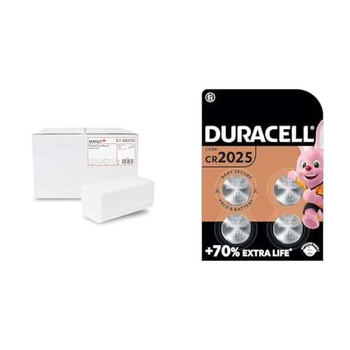 SemyTop Top Papierhandtuch & Duracell Specialty 2025 Lithium-Knopfzelle 3 V von SemyTop