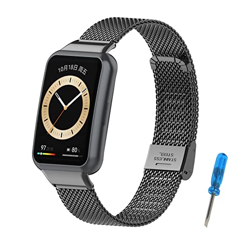 SenMore Armband Kompatibel mit Huawei Watch Fit 2 & Watch Fit 2 New & Watch Fit 2 Elegant Armbänder, Metall-Edelstahlbänder für Huawei Watch Fit 2 Smartwatch-Zubehör von SenMore