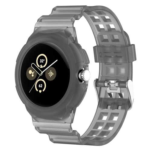 SenMore Armband kompatibel mit Google Pixel Watch/Google Pixel Watch 2, Einstellbar Weiche TPU Replacement Watch Strap Uhrenarmband Sport Armbänder.(Keine Hosts) von SenMore