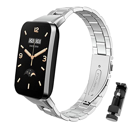 SenMore Metallarmband Kompatibel mit Xiaomi Band 7 Pro Ersatzarmband Metall-Edelstahlbänder für Smartwatch Xiaomi Mi Band 7PRO Armband von SenMore