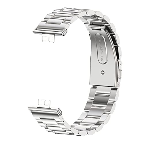SenMore Metallband Kompatibel mit Huawei Watch Fit New & Huawei Watch Fit & Huawei Watch Fit Elegant Ersatzarmband Metall-Edelstahl-Armband Rostfreier Stahl Verstellbares Armband von SenMore