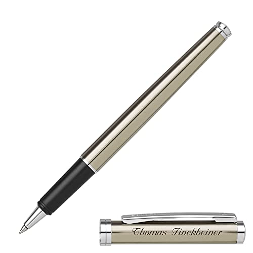 Senator Tintenroller DELGADO STEEL 1039 mit Laser-Gravur und Geschenk-Etui von Senator