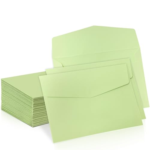 Senbaler 25 Blätter Briefumschläge Kraftpapier DIN C6 Umschläge Ohne Fenster Farbig für Postkarte,Briefköpfe,Grußkarten,Einladung, Geburtstagskarten,16.2×11.4cm von Senbaler