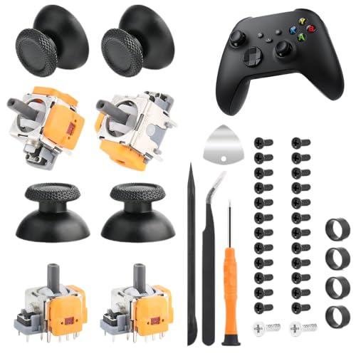 4 Stück Hall-Effekt Sticks für PS5 Controller - Präzisions-Ersatzsticks mit 3D Analog Sensor, Kompatibel mit Playstation 5 Kontroller | Hochpräzise Joystick-Module und Langlebige Hall-Sensortechnik von Senchinner