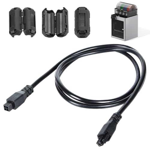 4Pin AMS Lite 1M Verlängerungskabel für Bambu Lab A1 und A1mini 3D Drucker,1M 22AWG Kupferkern Verlängerungskabel mit magnetischem Ring für Bambu Lab 3D Drucker(nicht für X1 P1) von Senchinner