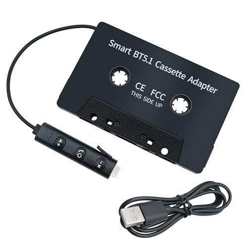 Senchinner Kassetten Bluetooth 5.1 Adapter für Autoradio,Auto Audio Bluetooth Kassettenadapter,Stereo High Fidelity Band Aux Empfänger für Auto Tablet,Kassetten Adapter für Autoradio Senchinner Kassetten Bluetooth 5.1 Adapter für Autoradio,Auto Audio Bluetooth Kassettenadapter,Stereo High Fidelity Band Aux Empfänger für Auto Tablet,Kassetten Adapter für Autoradio von Senchinner