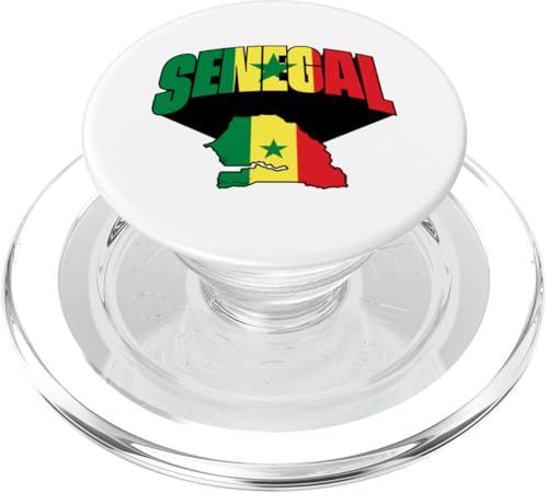 Liebe Senegal mit senegalesischer Flagge in Senegal Karte PopSockets PopGrip für MagSafe von Senegal Teez