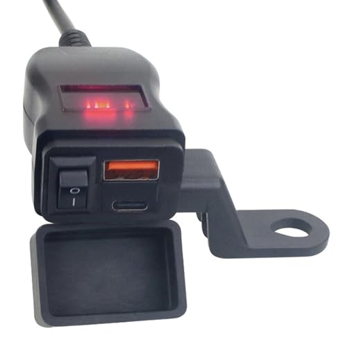 Senermter Motorrad USB -Ladegerät, Moto -Handy -Ladegerät - Wasserdichtes Smart -Batterie -Ladegerät | Tragbares Scooter -Ladewerkzeug, Motorradzubehör für Outdoor -Abenteuer Senermter Motorrad USB -Ladegerät, Moto -Handy -Ladegerät - Wasserdichtes Smart -Batterie -Ladegerät | Tragbares Scooter -Ladewerkzeug, Motorradzubehör für Outdoor -Abenteuer von Senermter