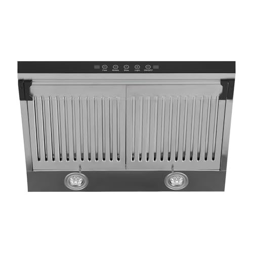 Doppelmotor Unterbau Dunstabzugshaube Küchenabzugshaube aktivkohlefilter abzugshaube umluft Geräuschpegel ≤56db Fettabscheidegrad ≥85% Abluft und Umluftbetrieb von Sengfwin