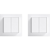 Senic Friends of Hue Smart Switch - Smarter Lichtschalter ohne Strom-/Batteriebedarf 2er-Pack von Senic