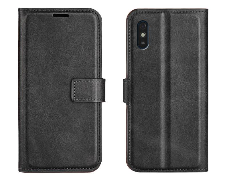 Handyhülle mit Platz für Pässe - schwarz von Senifone