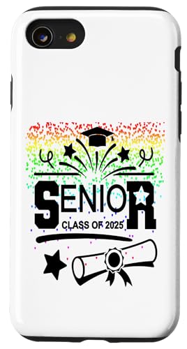 Abschlussklasse 2025 Stolze Familie Hülle für iPhone SE (2020) / 7 / 8 von Senior Graduate 2025 Proud Family Sapphire Star