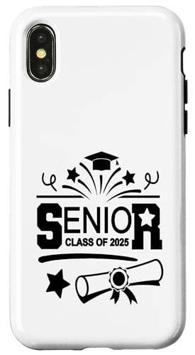 Abschlussklasse 2025 Stolze Familie Hülle für iPhone X/XS von Senior Graduate 2025 Proud Family Sapphire Star