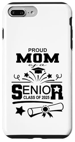 Stolze Mutter einer Klasse, die 2025 ihren Abschluss als Abiturient gemacht hat Hülle für iPhone 7 Plus/8 Plus von Senior Graduate 2025 Proud Family Sapphire Star