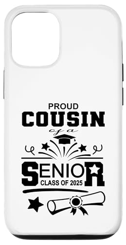 Stolzer Cousin einer Klasse von 2025 Senior Graduate Hülle für iPhone 12/12 Pro Stolzer Cousin einer Klasse von 2025 Senior Graduate Hülle für iPhone 12/12 Pro von Senior Graduate 2025 Proud Family Sapphire Star