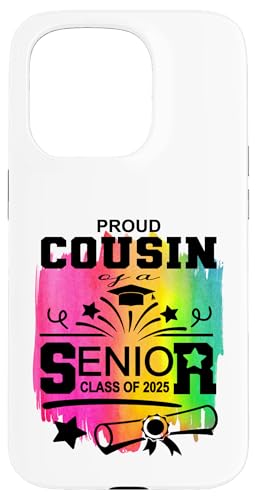 Stolzer Cousin einer Klasse von 2025 Senior Graduate Hülle für iPhone 15 Pro Stolzer Cousin einer Klasse von 2025 Senior Graduate Hülle für iPhone 15 Pro von Senior Graduate 2025 Proud Family Sapphire Star
