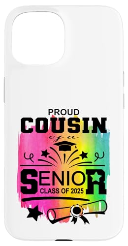 Stolzer Cousin einer Klasse von 2025 Senior Graduate Hülle für iPhone 15 Stolzer Cousin einer Klasse von 2025 Senior Graduate Hülle für iPhone 15 von Senior Graduate 2025 Proud Family Sapphire Star
